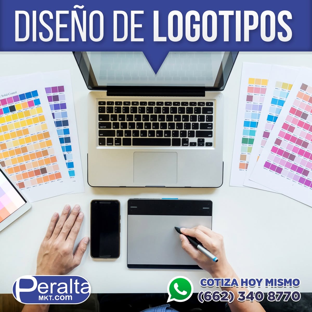 Diseño de logotipos de Peralta MKT